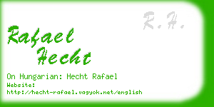 rafael hecht business card